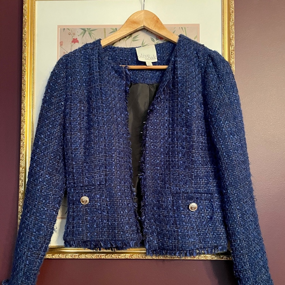Olive & oak tweed jacket